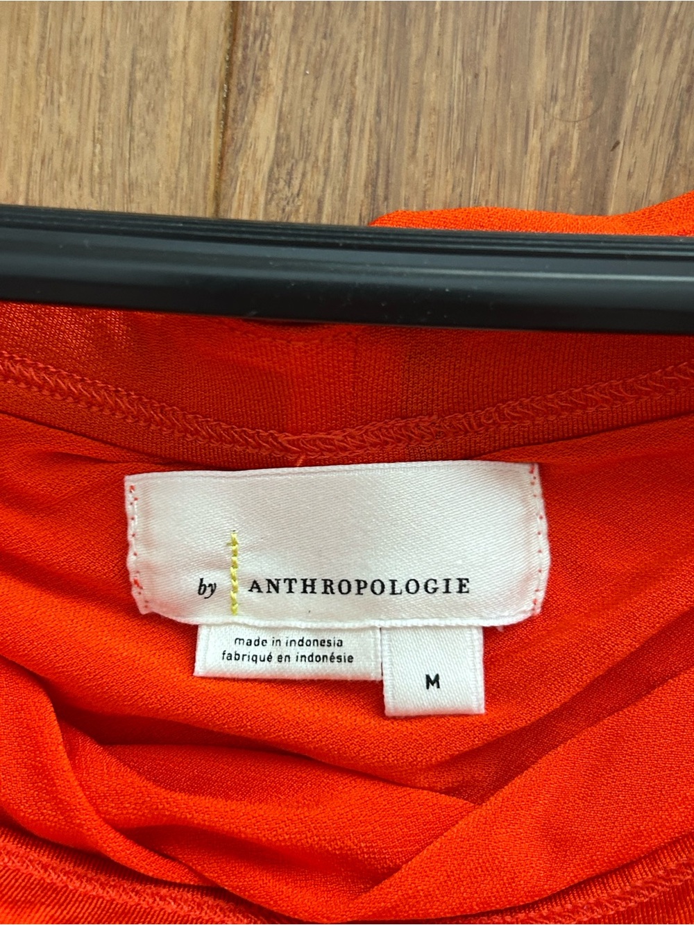 Anthropologie Off-Shoulder Ruffle Blouse in Orange size M - Picture 5 of 5